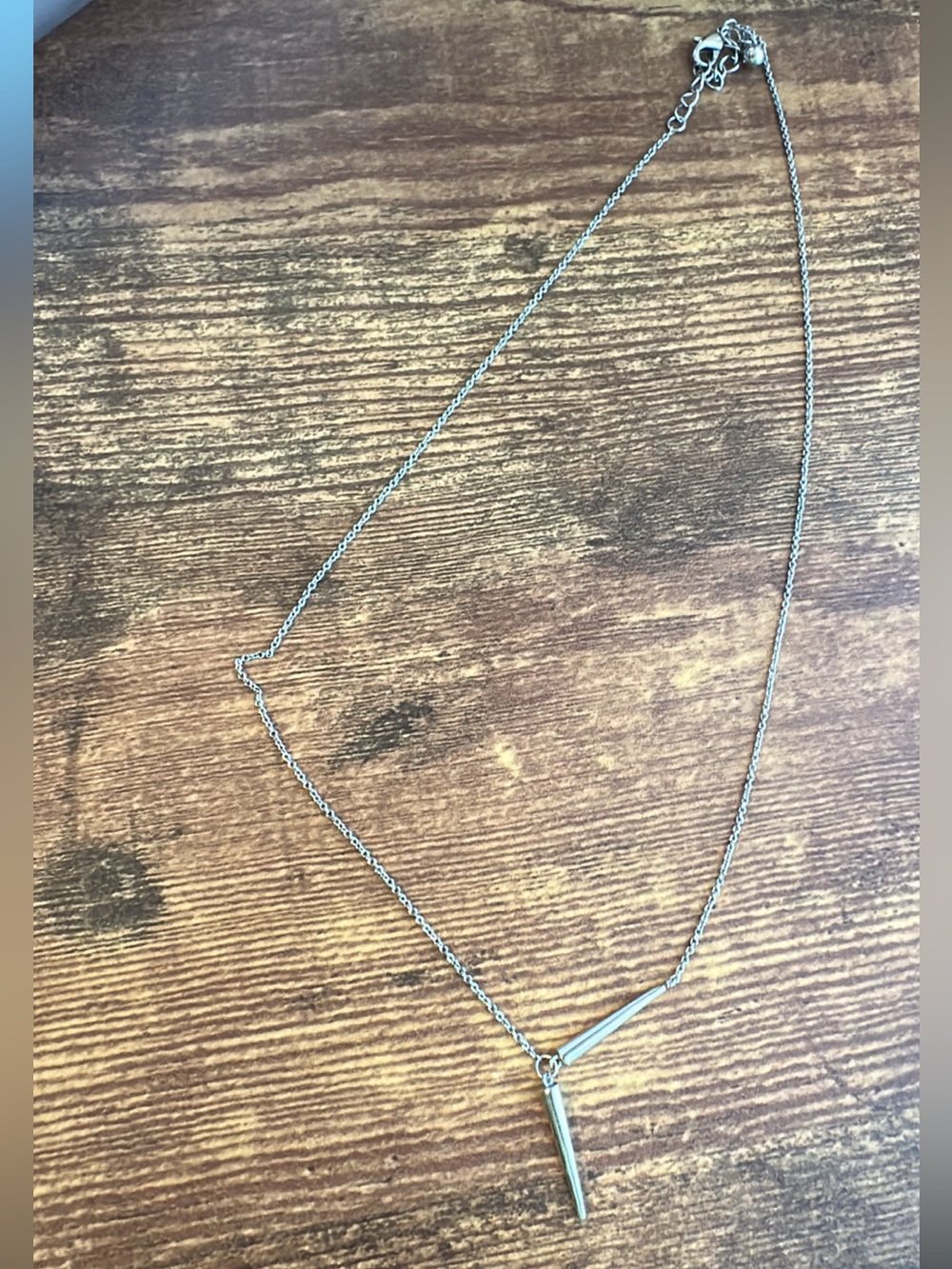 Uncommon James Silver V-Bar Y Necklace